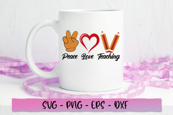Peace Love Teaching SVG: A Designer’s Stitch Test