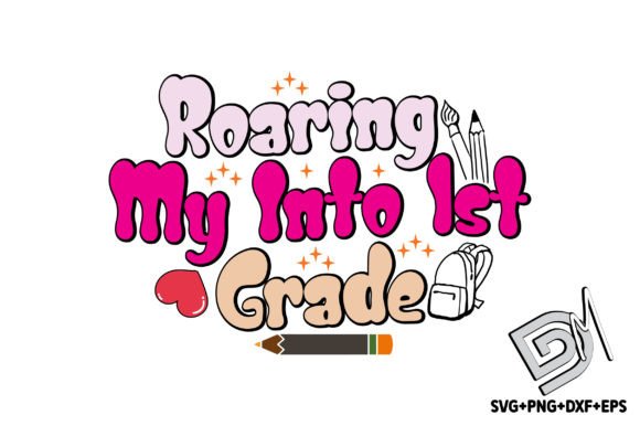 Retro Roaring My into 1st Grade: A Stitch Test