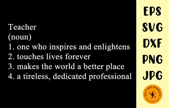 Teacher Definition Dictionary Entry SVG Review