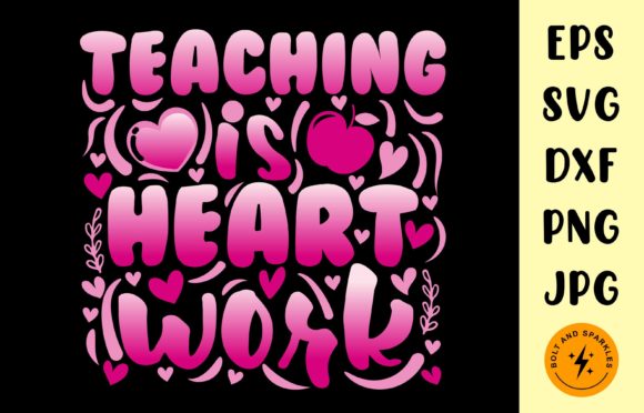 Teaching is Heart Work SVG: An Embroidery Review